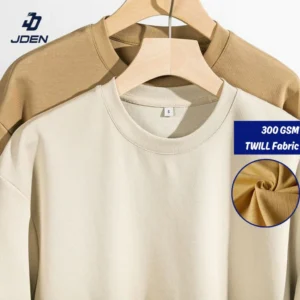 JDEN Twill Cotton T-shirt 300gsm (Unisex) - Cotton Baju Tshirt Lelaki Perempuan 40-100KG Plus Size