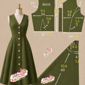 Sleeveless Midi Dress Sewing Pattern
